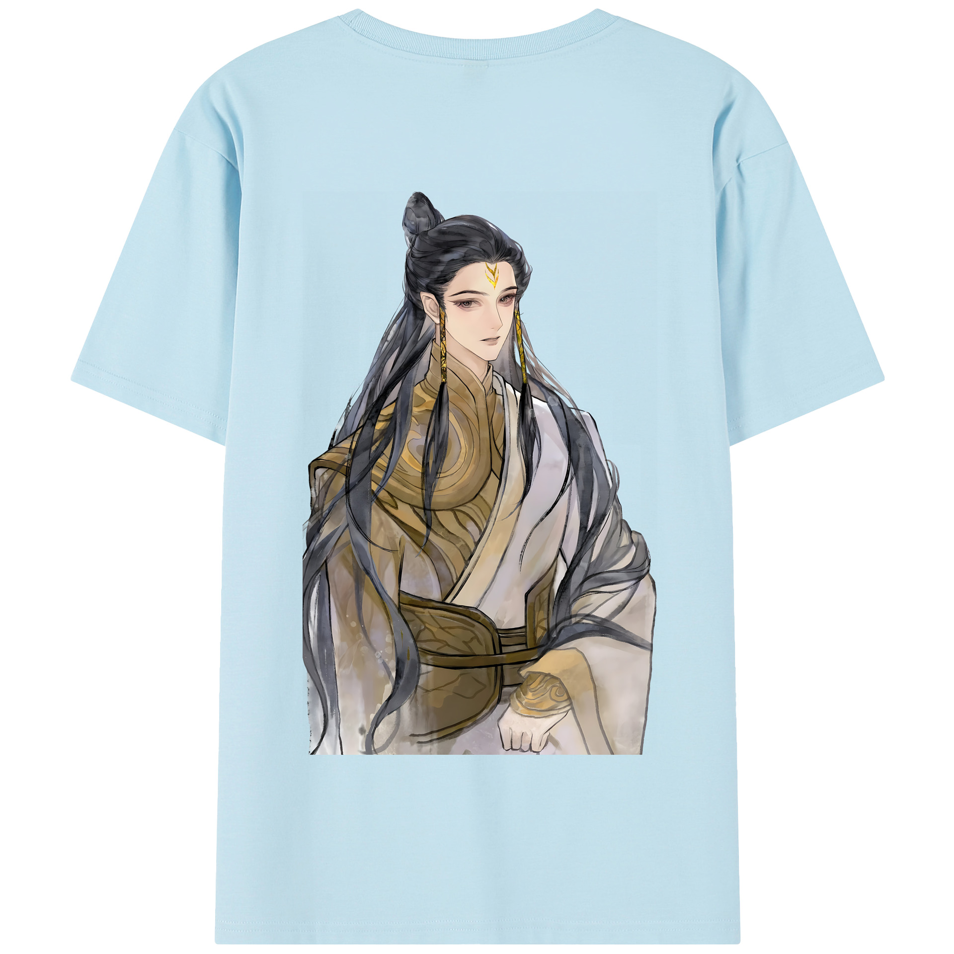 （画像用） Ne Zha 2 ナタ 魔童の大暴れ 綿100％半袖Tシャツ（背面プリント）